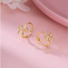925 Sterling Silver Bow Hoop Earrings Ribbon for Women Teen Girls Bowknot Hoop Earrings Huggie - 4 of 4