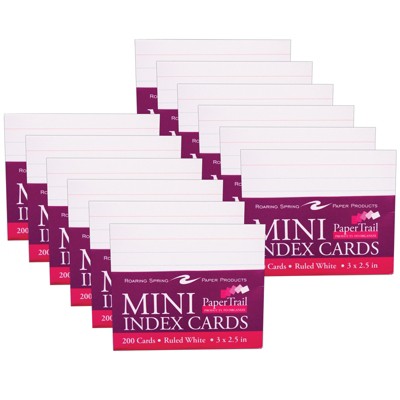 100ct 3 x 5 Unruled Index Cards White - up & up™