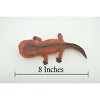 Collectible Wildlife Gifts | Koolasuchus Cleelandi, Red, Prehistoric Amphibian, Museum Quality, Hand Painted, Rubber, Animal, Toy, Gift 8" CH729 BB177 - 2 of 4