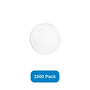 Vegware Lid for 16-22 oz Paper Cups by Vegware Straw Slot Compostable - Case of 1000 - 1 of 2