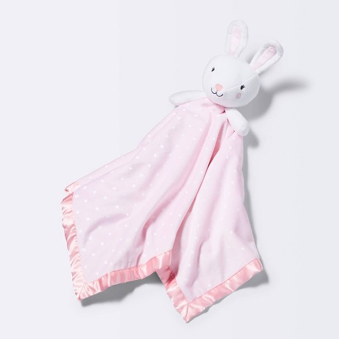 Fliyeong Premium Baby Tag Blanket Comforter with Cute Animals pink bunny