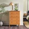 Saracina Home Stiva Classic Mid Century Modern Vertical 4 Drawer Dresser - 3 of 4