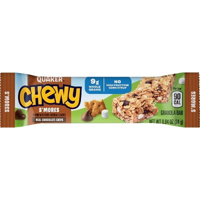 Quaker Chewy Dark Chocolate Chunk, Peanut Butter Chocolate Chip &#38; S&#39;mores Granola Bars Variety Pack - 18ct