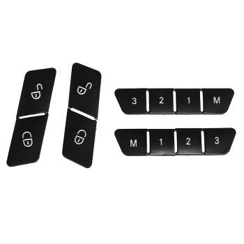 Unique Bargains Front Rear Left Right Door Lock Unlock Adjustable Seat Button Cover for Mercedes-Benz GLE500 2016 Black 1 Set