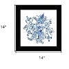HomeRoots Floral Calligraphy Sketches Black Framed Print Wall Art - 3 of 4