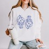 Simply Sage Market Two Lobsters Blue Lightweight Garment Dyed Sweatshirt - 2 of 4