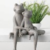 Sullivans Frog Family Figurine 18"H Gray - 2 of 3