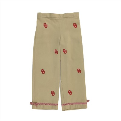 Girl University Of Oklahoma Collegiate Hand Embroidered Pants - Vive La Fete