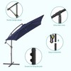 Sonkuki 8.2x8.2 FT Outdoor Hanging Umbrella Patio Offset W/t Cross Fade-resistant - 3 of 4