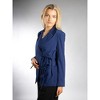 Jess by Meiko Women's Notched Lapel Double Tie Wrap Blazer - 2 of 4