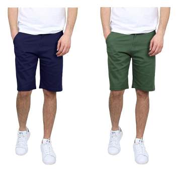 Galaxy By Harvic Men's 5-Pocket Flat-Front Slim-Fit Stretch Chino Shorts (Size 30-42)