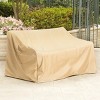 Outdoor Loveseat Sofa Cover,Heavy-Duty Waterproof Patio Cover with UV Protection and Air Vents,Durable Furniture Cover with Straps-Coolbibila - 3 of 4