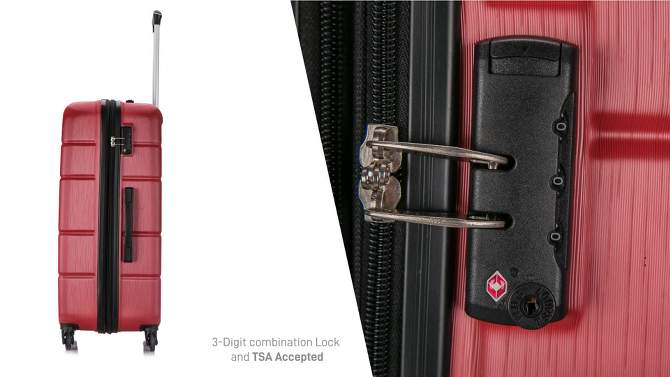 DUKAP Rodez Lightweight Hardside Large Checked Spinner Suitcase, 2 of 13, play video