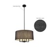 Globe Electric 4-Light Chandelier Ceiling Light with Fabric Shade - 3 of 4