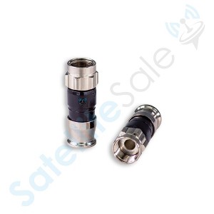 SatelliteSale Indoor/Outdoor F-Type Fittings Coaxial Connectors for Coax Cables - 1 of 4