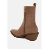 Lording High Ankle Microfiber Chelsea Boots Women - 3 of 4