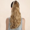Unique Bargains Women's Nature Long Hair Ponytail Wig Clip 21.65inch Gold Tone 1 Pc - 3 of 4
