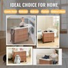 ALEXOUN 160L Wicker Laundry Hamper with Lid,with 2 Removable Bag and Wheels,Multi-Storage Organizer for Laundry Room,Bathroom & Kids Toys,Brown - 2 of 4