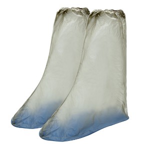 Unique Bargains 1 Pair Reusable Waterproof Nonslip Hook Loop Closure Rain Boots Shoes Cover Guard Overshoes - 1 of 4