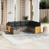 vidaXL 7 Piece Patio Sofa Set with Cushions - Gray Without Table - 2 of 4