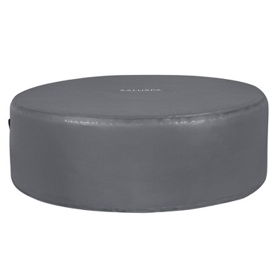SaluSpa 77x28 Inch EnergySense DuraPlus Waterproof Round Thermal Spa Cover, Gray