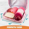 Bentology Lunch Box for Girls - Kids Insulated, Durable Lunchbox Tote Bag Fits Bento Boxes, Containers and Bottles, Back to School Lunch Sleeve Keeps - 4 of 4