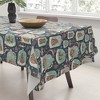 Heather Dutton Gingerbread Village Blue Tablecloth -Deny Designs - 3 of 3