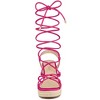 Allegra K Women's Square Toe Lace Up Platform Espadrilles Wedge Heel Sandals - 2 of 4