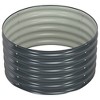 vidaXL Garden Raised Bed, Large Outdoor Planter Pot, Weather-Resistant Galvanized Steel Construction, DIY Decoration for Garden, Balcony, Patio, Gray - 2 of 4