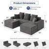 GYIIYUO 101" Modular Sectional Sofa, Modern U-Shaped Sectional Couches for Living Room - 3 of 4