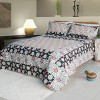 Slickblue Handmade Quilt Set, 100% Cotton, Vermicelli Quilted, Twin/King Size, Reversible, 2-3 Piece Set, - 2 of 4