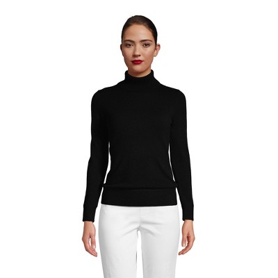 Lands' End Women's Cashmere Turtleneck Sweater