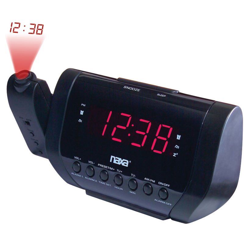 Naxa® Projection Dual Alarm Clock, 2 of 4