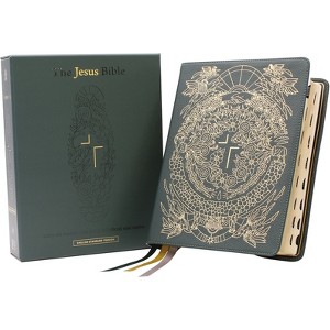 The Jesus Bible Artist Edition, Esv, (with Thumb Tabs to Help Locate the Books of the Bible), Genuine Leather, Calfskin, Green, Limited Edition, - 1 of 1