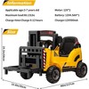 12V Kids Ride On Forklift Truck Toy with Remote Control, Electric Construction Car for Toddlers Kids, Liftable Fork, 2 Speeds, Low-Power Alarm - 4 of 4