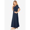Jessica London Women's Plus Size Stretch Knit Sweetheart Maxi Dress - 4 of 4