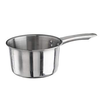 Winco SSSP-3, 3-Quart 4.3-Inch High 7.6-Inch Diameter Stainless Steel Pot  with Cover, NSF
