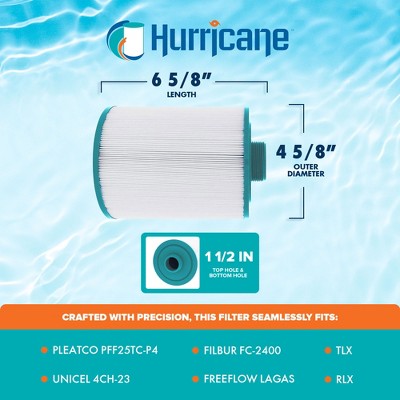 Hurricane Advanced White Spa Filter Cartridge 2-Pack