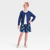 Girls' 4th of July Sequin Skirt - Cat & Jack™ Navy Blue - 3 of 3