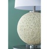 Metal Table Lamp Comes with Various Base Styles and a Hemp Lampshade for Modern Bedside Tables Desks Living Rooms - 3 of 4