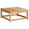 vidaXL Patio Table 24.8 In.x24.8 In.x11.8 In. Solid Wood Acacia - 2 of 4