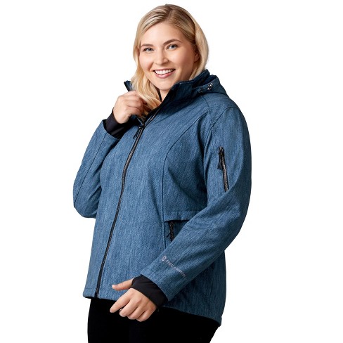 free country women's softshell jacket with detachable hood