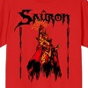 Lord Of The Rings Sauron Adult Red Crew Neck Short Sleeve T-shirt-XL - 2 of 4