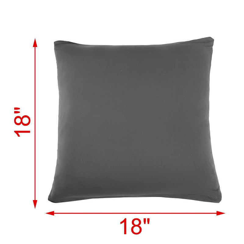 PiccoCasa Home Elastic Zip Up Sofa Seat Polyester Pillowcase Cushion Cover Pad, 2 of 7
