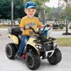 Costway 6V Toddler Ride On Electric Car ATV with Lights & Music & USB Port Storage Box Toy Car Red/Blue/Khaki/Green/Pink - 2 of 4