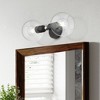 Livex Lighting Downtown 2 - Light Vanity in  Black/Brushed Nickel - 4 of 4