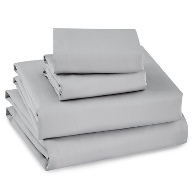 Gray Sateen Twin 3pc Sheet Set  - Levtex Home