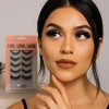 Spa Essentials 5 Pair Premium Faux Lashes with Adhesive – Reusable & Contact Lens Friendly False Eyelashes - 2 of 4
