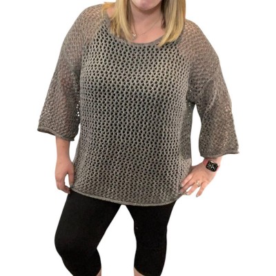 Women's Open Weave Castlerock Sweater - POL