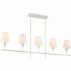 Crystorama Lighting Broche 5 - Light Chandelier in  Matte White - 2 of 4